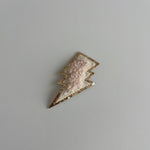 Varsity Glitter Patch - Nude