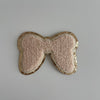 Varsity Glitter Patch - Nude