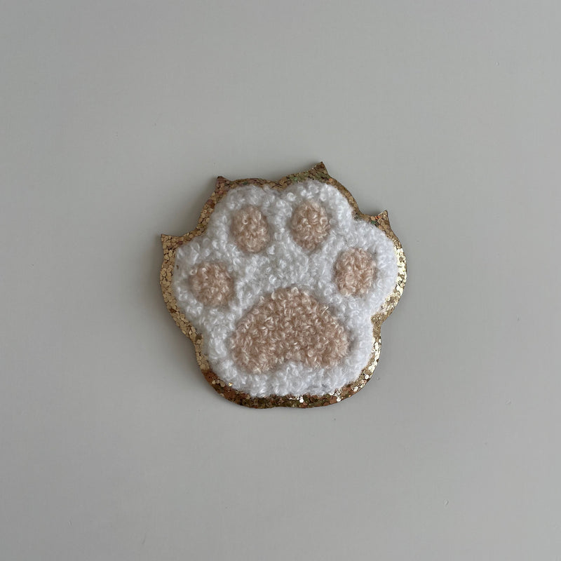 Varsity Glitter Patch - Nude