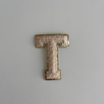 Varsity Glitter Patch - Nude