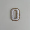 Varsity Glitter Patch - White