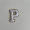 Varsity Glitter Patch - White