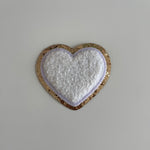 Varsity Glitter Patch - White