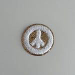 Varsity Glitter Patch - White