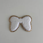 Varsity Glitter Patch - White