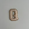 Varsity Glitter Patch - Nude