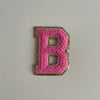 Varsity Glitter Patch - Pink