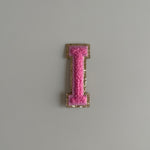 Varsity Glitter Patch - Pink