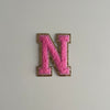 Varsity Glitter Patch - Pink