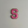 Varsity Glitter Patch - Pink