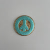 Varsity Glitter Patch - Turquoise