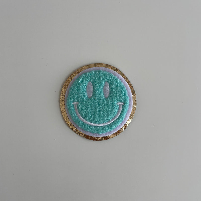 Varsity Glitter Patch - Turquoise