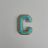 Varsity Glitter Patch - Turquoise