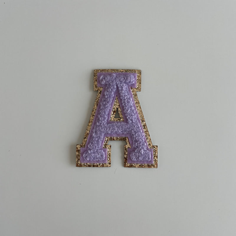 Varsity Glitter Patch - Lilac