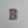 Varsity Glitter Patch - Lilac