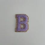 Varsity Glitter Patch - Lilac