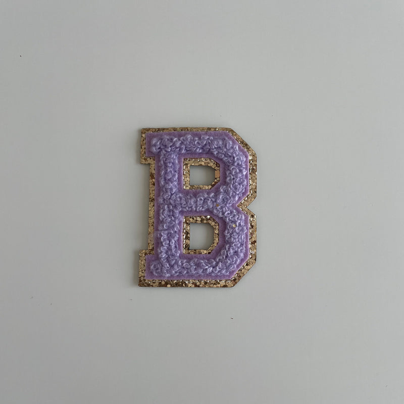 Varsity Glitter Patch - Lilac