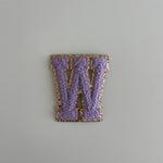 Varsity Glitter Patch - Lilac