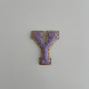 Varsity Glitter Patch - Lilac