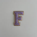 Varsity Glitter Patch - Lilac