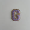 Varsity Glitter Patch - Lilac