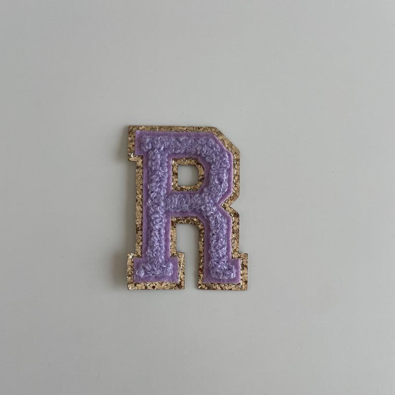 Varsity Glitter Patch - Lilac