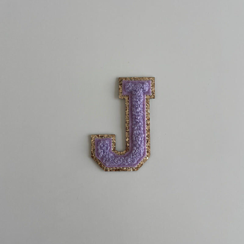 Varsity Glitter Patch - Lilac