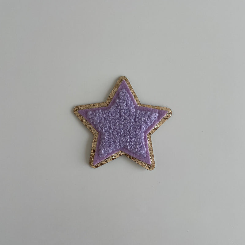 Varsity Glitter Patch - Lilac