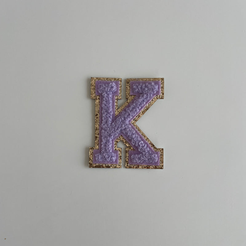 Varsity Glitter Patch - Lilac