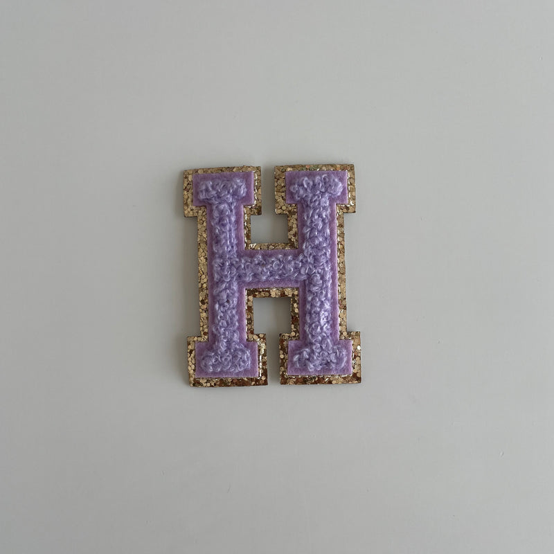 Varsity Glitter Patch - Lilac