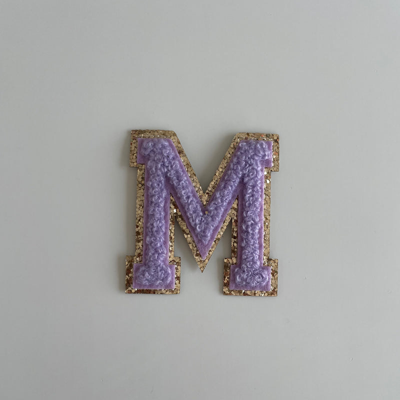 Varsity Glitter Patch - Lilac