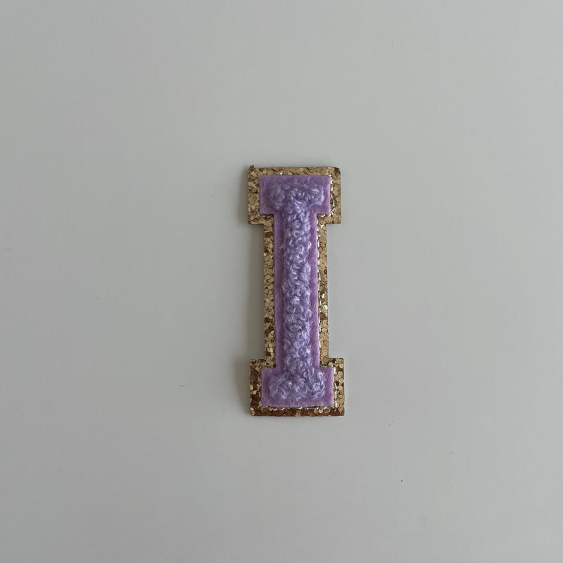 Varsity Glitter Patch - Lilac