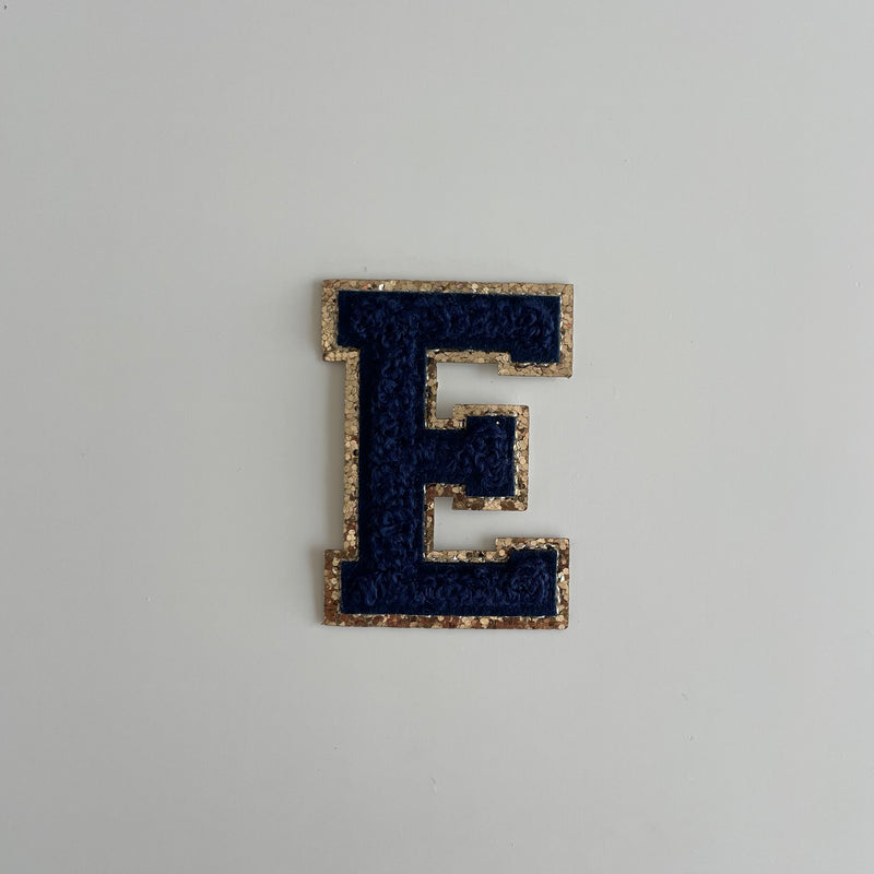 Varsity Glitter Patch - Navy