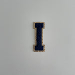 Varsity Glitter Patch - Navy