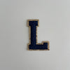 Varsity Glitter Patch - Navy