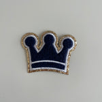 Varsity Glitter Patch - Navy