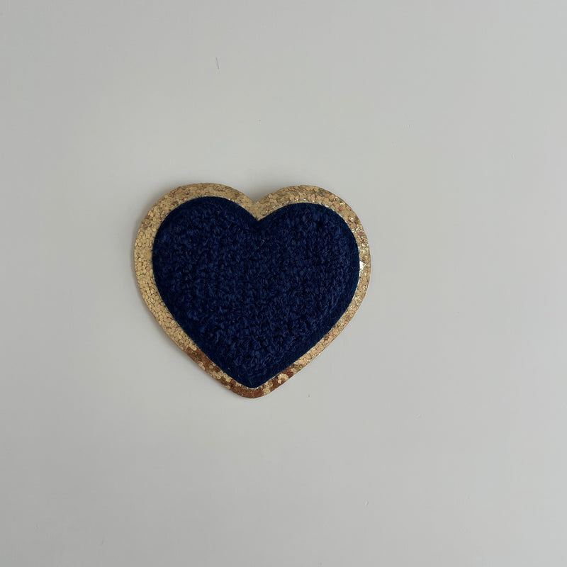 Varsity Glitter Patch - Navy