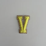 Varsity Glitter Patch - Yellow