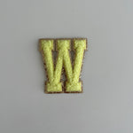 Varsity Glitter Patch - Yellow