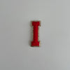 Varsity Glitter Patch - Red