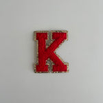 Varsity Glitter Patch - Red