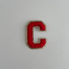 Varsity Glitter Patch - Red