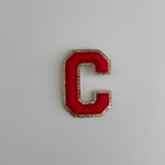 Varsity Glitter Patch - Red