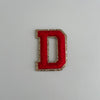 Varsity Glitter Patch - Red