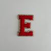 Varsity Glitter Patch - Red