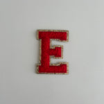 Varsity Glitter Patch - Red