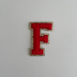 Varsity Glitter Patch - Red