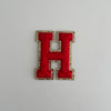 Varsity Glitter Patch - Red