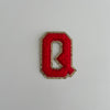 Varsity Glitter Patch - Red