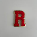 Varsity Glitter Patch - Red